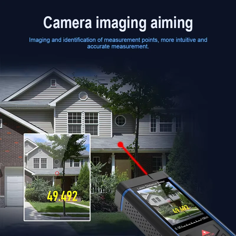 نماذج صغيرة يده مقياس مسافات الليزر 100-200 متر قياس طويل المدى الليزر Rangefinder OEM شريط قياس الليزر #2