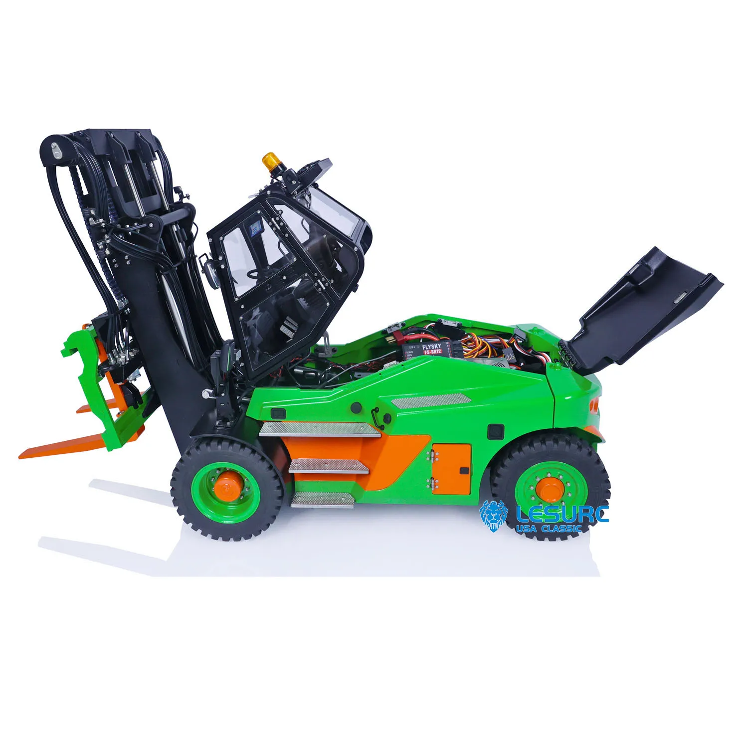 LESU Aoue-LD160S RC 1:14 Hydraulic Metal Forklift Radio Controller Truck Engineering Cars Toys Painted Assembled Model For Aduit