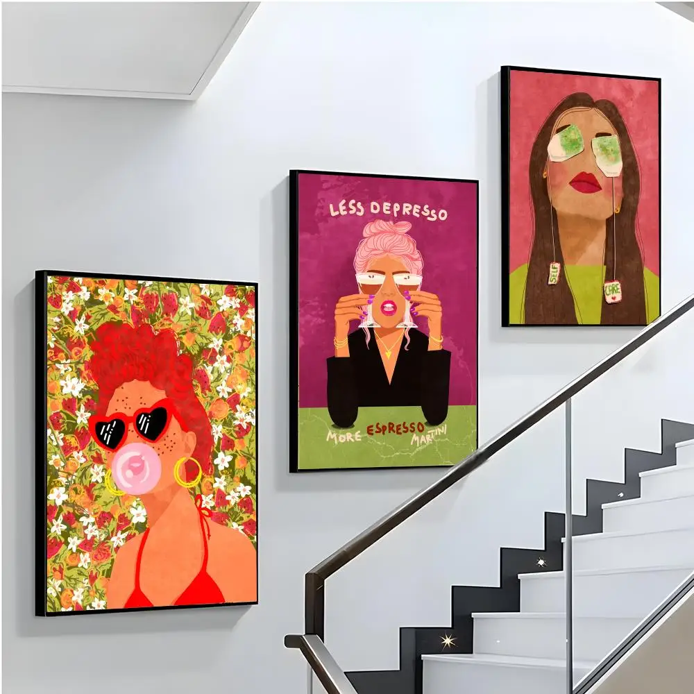 

Fashion Daily life Poster Modern Minimalist Art Wall Decor for Hallway Stairway Gallery Home Decoration Best Gift to Friend