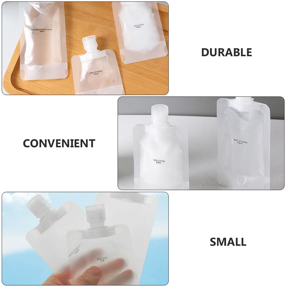 1 セットローションディスペンシングバッグ空のシャンプーバッグエッセンスローションハンドソープ用の新鮮で快適な外観ポータブルバッグ