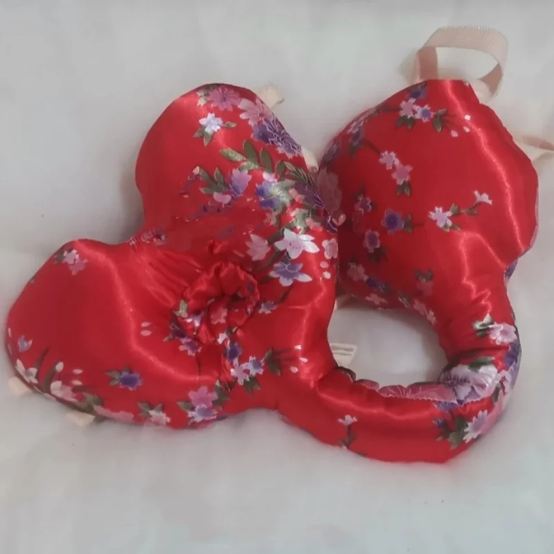 Man Sexy Floral Silky Touch T-back Lace Up Tanga Briefs Thick Puffy Panties FKK Private Party Handmade Costume BF Thong panty