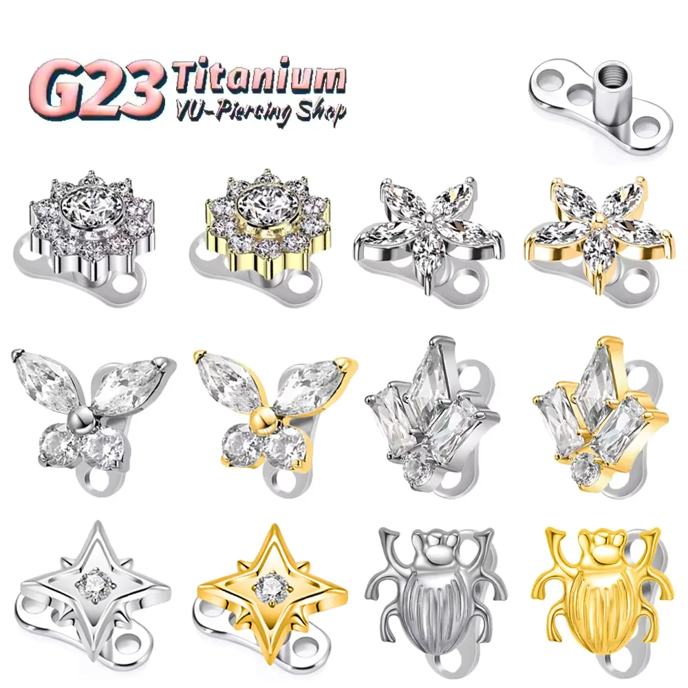 ASTM F136 Titanium Alloy Hypoallergenic Invisible Clavicle Anchorage Component Stylish Implantable Buried Pin Puncture Jewelry