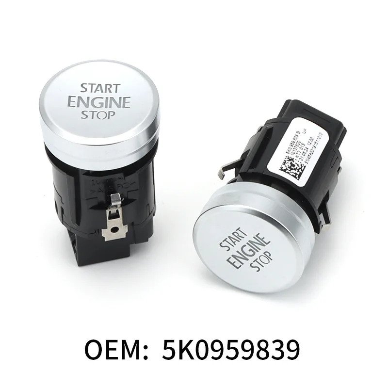5K0959839B is suitable for Volkswagen Scirocco Golf 6 one key start ignition switch button 5k0959839A