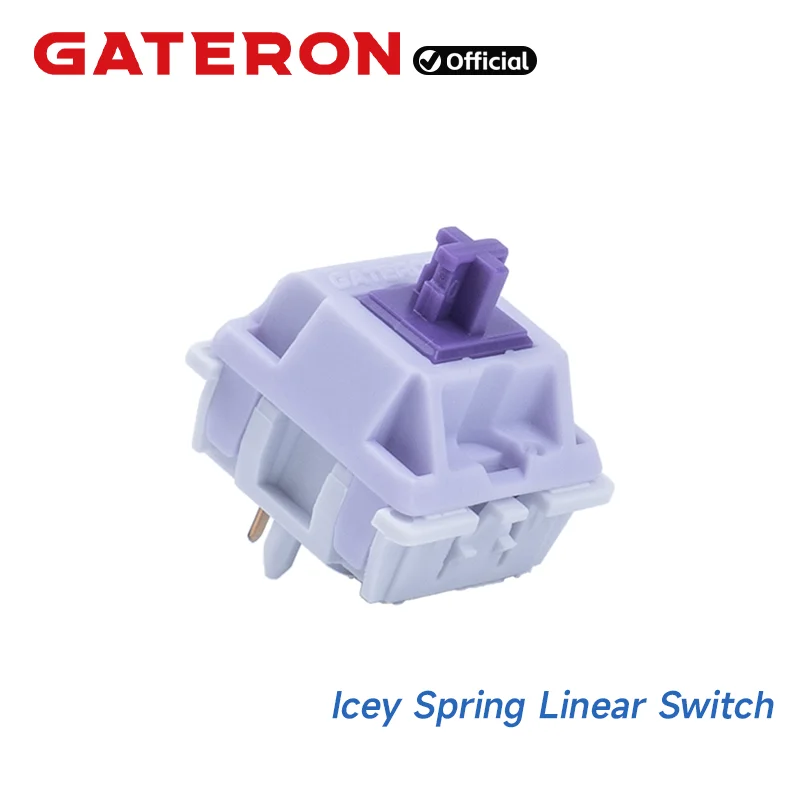 GATERON x JX-RH Icey Spring Linear Switch 45gf Mechanical Keyboard Accessory DIY Hot Swap Keyboard Gaming Office