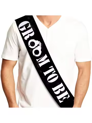 Groom to Be Sash Funny Wedding engagement Bachelor party Photo props Gift Idea from Bride Best Man Groomsmen Mother of The Bride