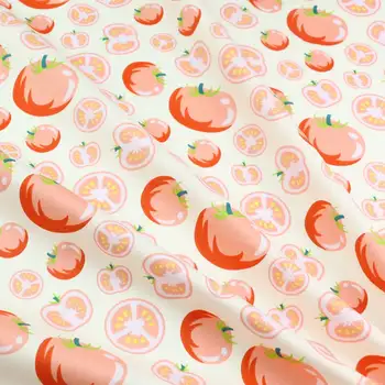 160cm*50cm rajčatovo-růžovo-broskvová bavlněná látka s motivem srdce, broskvové barvy, DIY ložní prádlo, oblečení, šaty, patchworková látka, dětské ruční práce, bavlněné plátno, tecido 8 nejlepší prodej rajčatová tkanina - №3