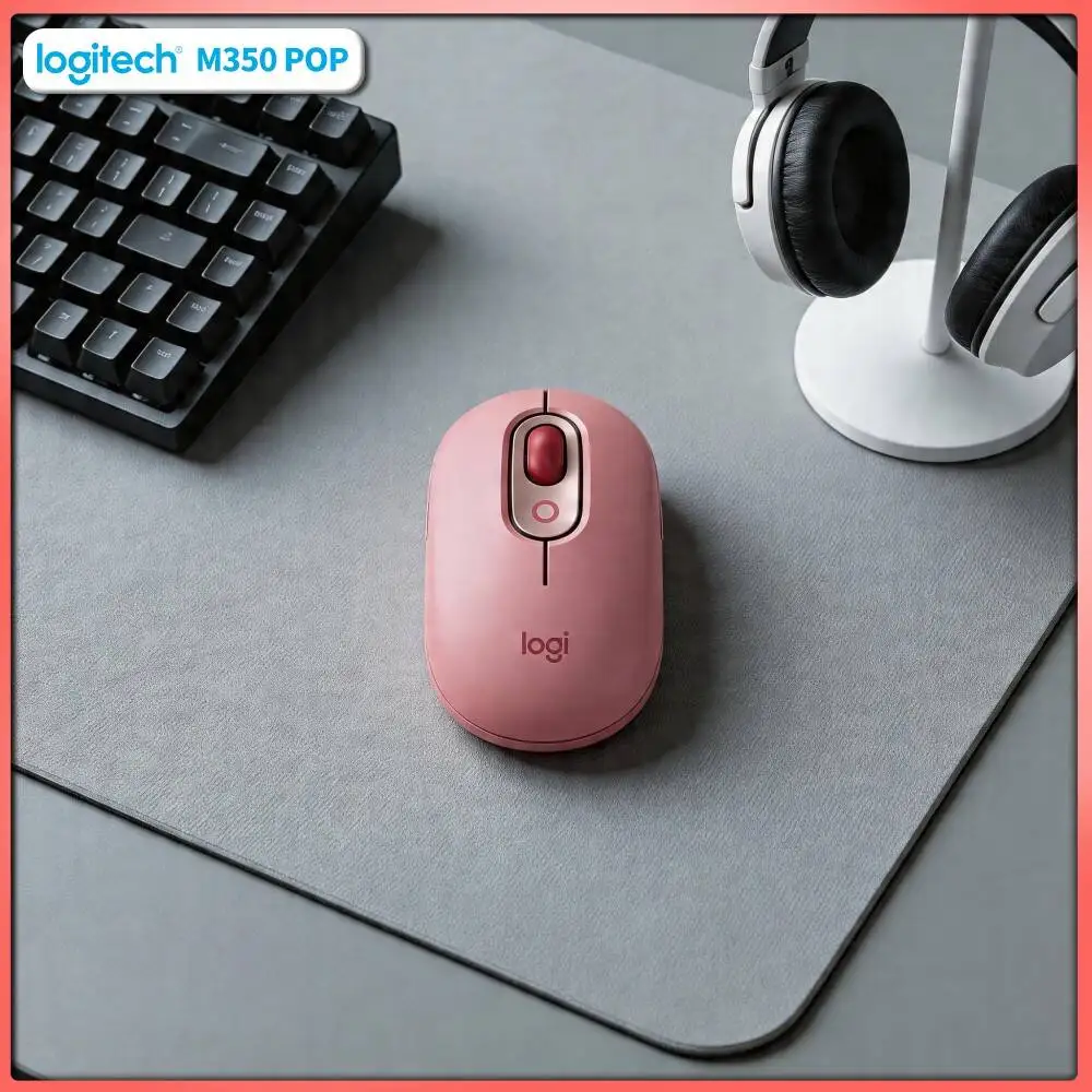 Logitech   POP Wireless Mouse 3 Buttons Optical Sensor Slim Compact for Portable Tablet Handheld Computing Device Use