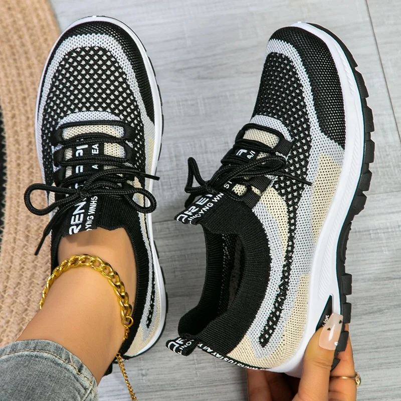 Zapatos Deportivos de Malla Transpirables para Mujer, Zapatos Casuales de Moda para Deportes al Aire Libre, Cómodos para Correr