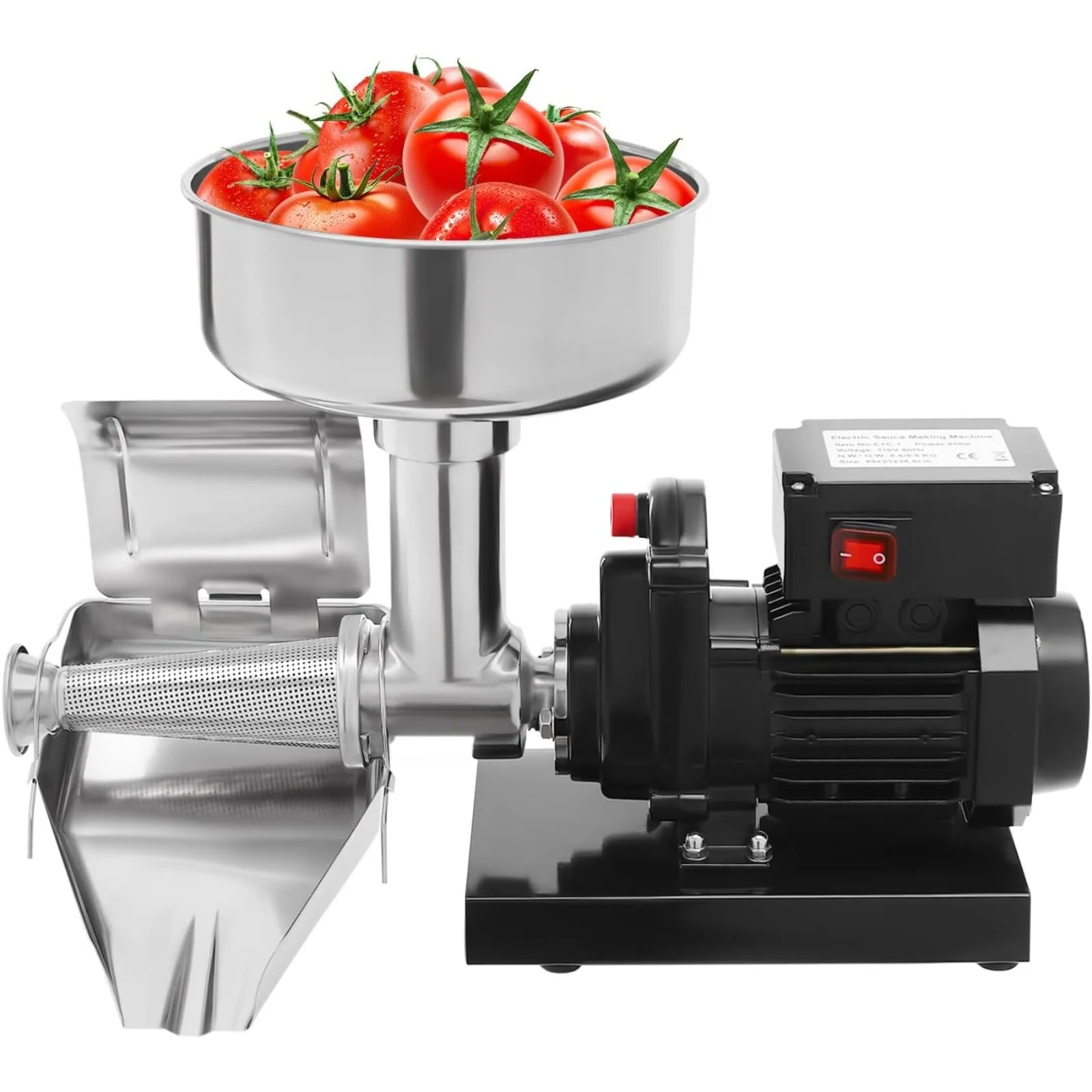 

Tomato Sauce Maker, 450W Electric Tomato Strainer, Tomato Mixer, Tomato Press, Food Juicer 110V