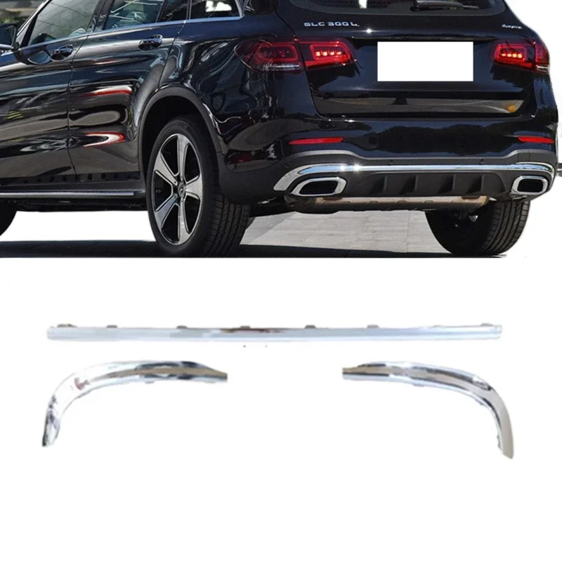 

Хромированная накладка на задний бампер для Mercedes-Benz W253 GLC260 GLC300 2020-2022 гг.