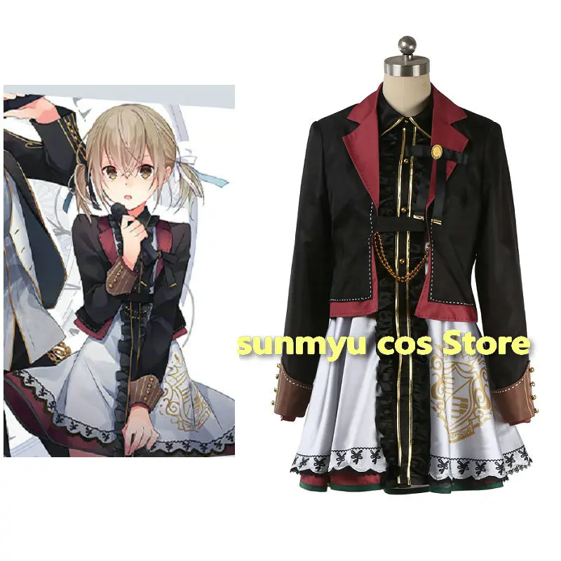 Fantasia de cosplay do personagem Azusawa Kohane do Project Sekai Colorful Stage Feat.SQUAD RAD DOGS, tamanho personalizado.