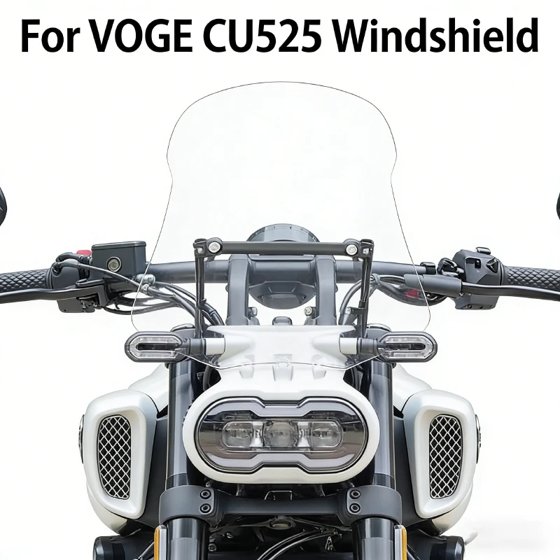 

For VOGECU525 Motorcycle Windshield Modified Front Windshield Installing Bracket Increase Height Deflector sunvisor Accessories