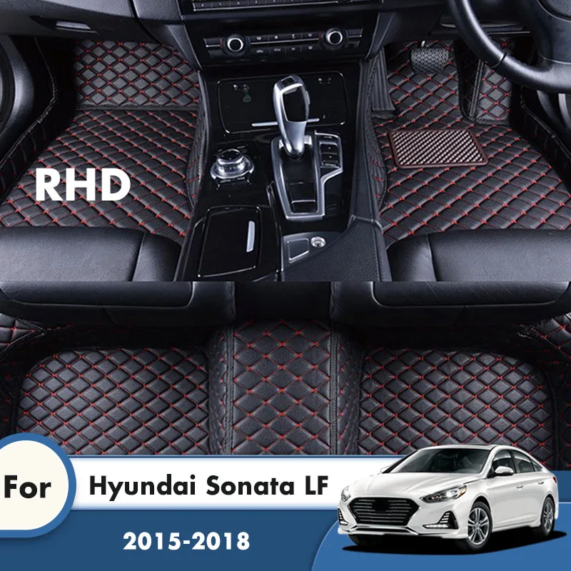 

Коврики RHD для Hyundai Sonata LF 2019 2018 2017 2016 2015, автомобильные коврики, коврики, автостайлинг, аксессуары для интерьера, чехлы