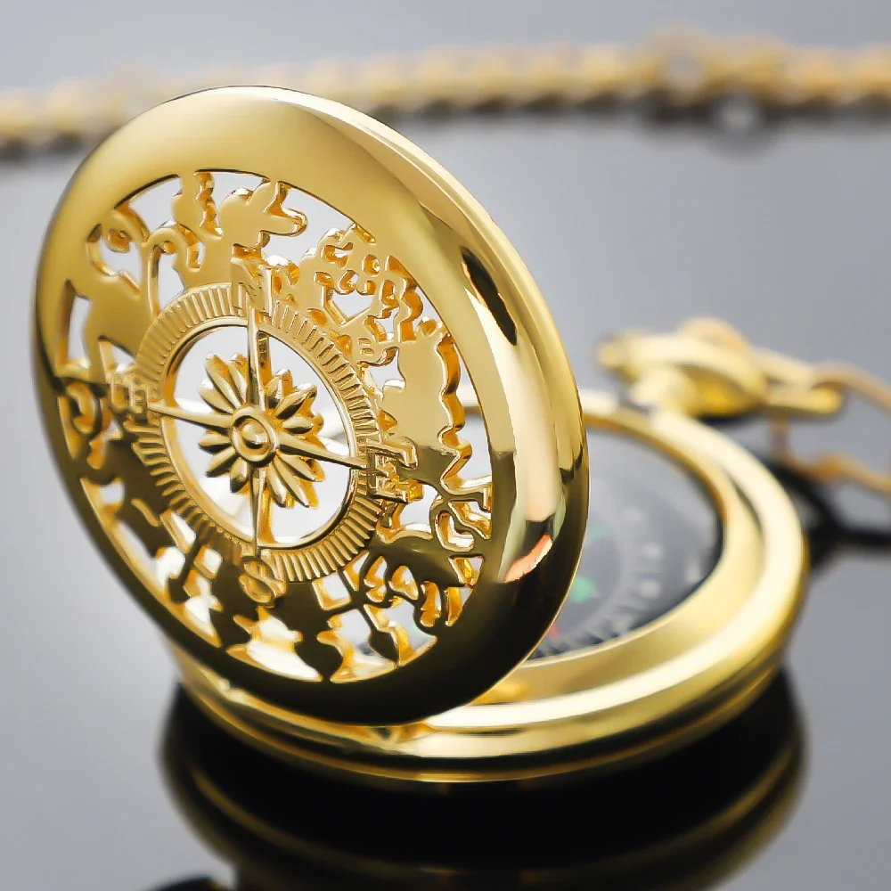خمر البوصلة ساعة الجيب تصميم التخييم في الهواء الطلق المشي لمسافات طويلة المحمولة جيب النحاس الذهب اللون النحاس البوصلة الملاحة للماء