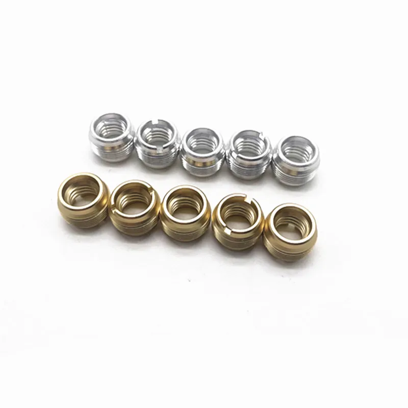 

10 шт./лот, золотой, серебряный, женский адаптер с наружной резьбой 3/8 "-16 до 5/8"-27 для микрофонной подставки