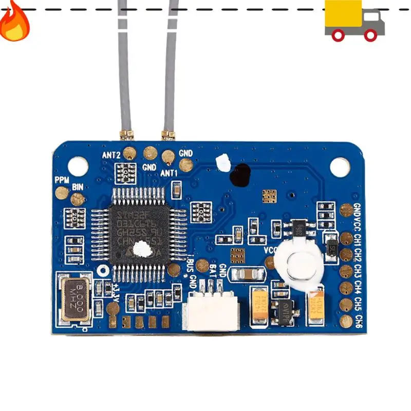 Untuk Flysky FS-X6B 2.4G Penerima PWM PPM I.BUS untuk FPV Racing Drone FS-I10 FS-I8 FS-I6X FS-I4 FS-I6 FS-I6S Pemancar, Tahan Lama