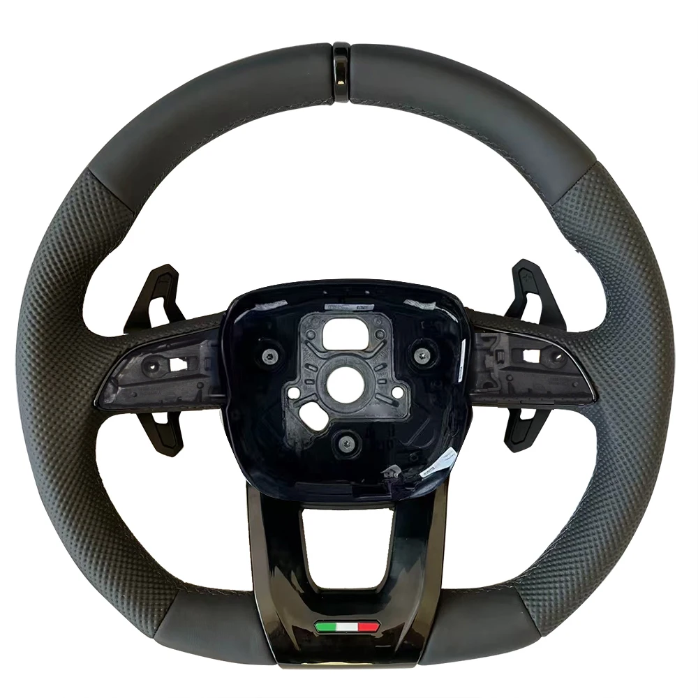 Half perforated leather multifunction steering wheel, suitable for Lamborghini Urus, Q5FYQ7, Q8, A7