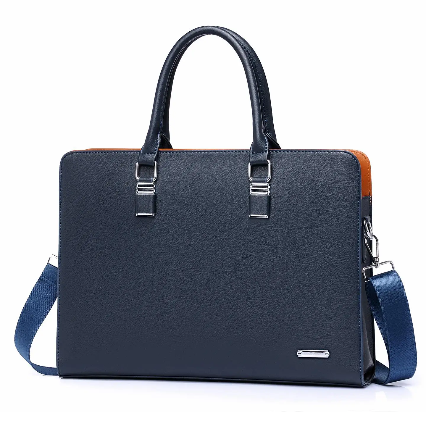 

Large Capacity Men's Business Bag Crossbody Single Shoulder Handbag for Travel Laptop Bag Leather Satchel Purse Handbag
