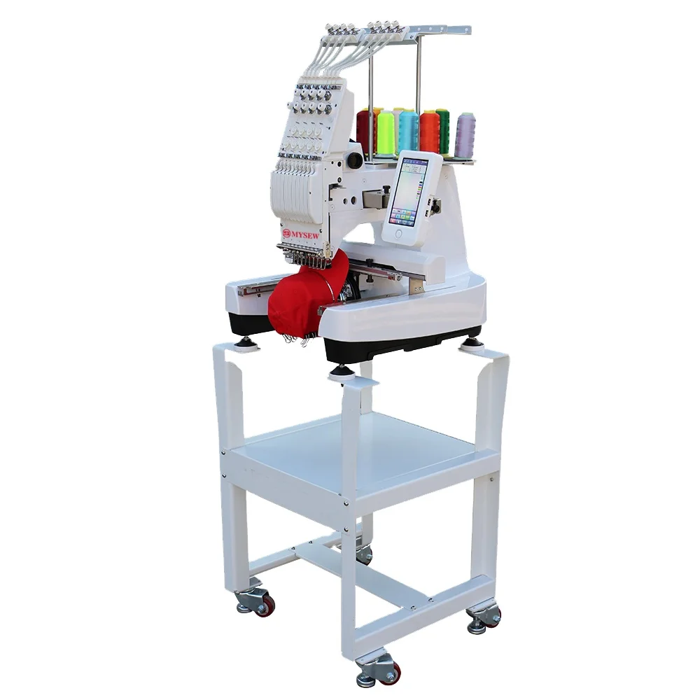 MFS800 MYSEW 9 Needles Single Head Cap Clothes High-Speed Automatic Industrial Computerized Embroidery Machines for Sale
