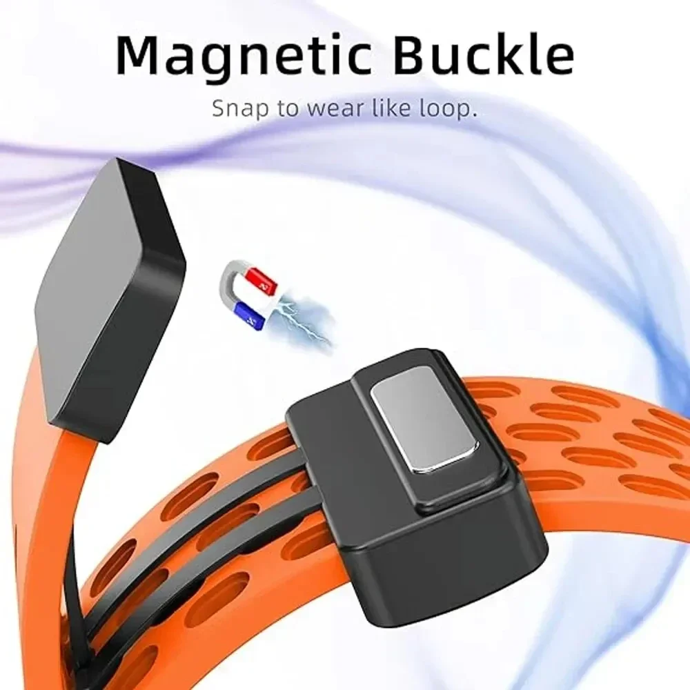 Magnetic Strap For Apple watch ultra 2 band 49 44 45 40 41 38mm S10 42 46 MM Silicone Bracelet iWatch Series 9 7 8 se 6 5 Correa