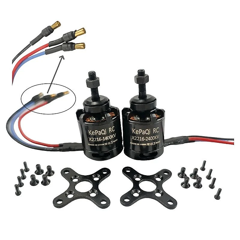 KePaQi X2216 High quality Model aircraft brushless motor X2216 1400KV 2400KV  Brushless Motor For RC Models 3D airplane