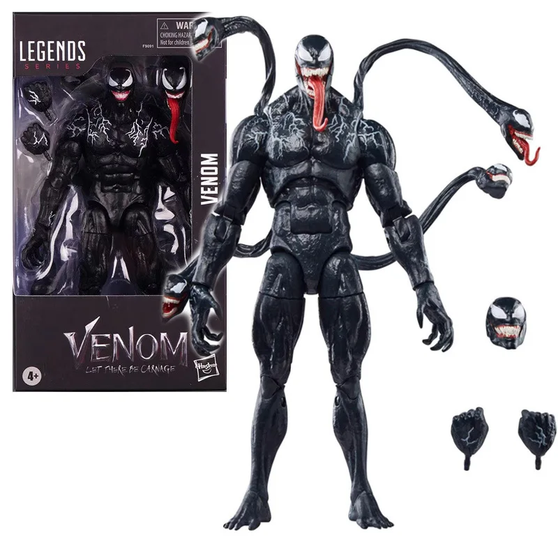 7Inches Marvel The Avengers Venom2 Symbiotic Entity With Multiple Heads PVC Action Figure Toys Kids Gifts Collectible Model 18cm