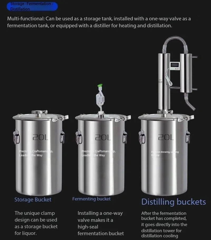 304  316 Stainless Steel Fermentation Barrel for Home Wine Making—A Versatile Barrel for Sealed Fruit Wines