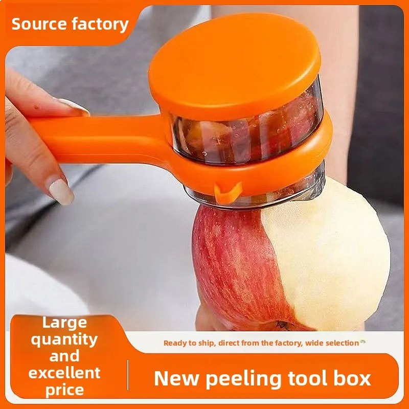 Peel No Splash Storage Peeler Kitchen Gadget Multifunction Vegetable Fruit Cutter Tool