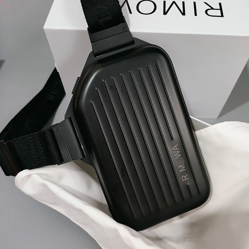 2025 Minimalist RMWA Silver Aluminum Magnesium Alloy Vertical Crossbody Bag Luxury Titanium Gold Phone Bag Black Shoulder Bag - Image 3