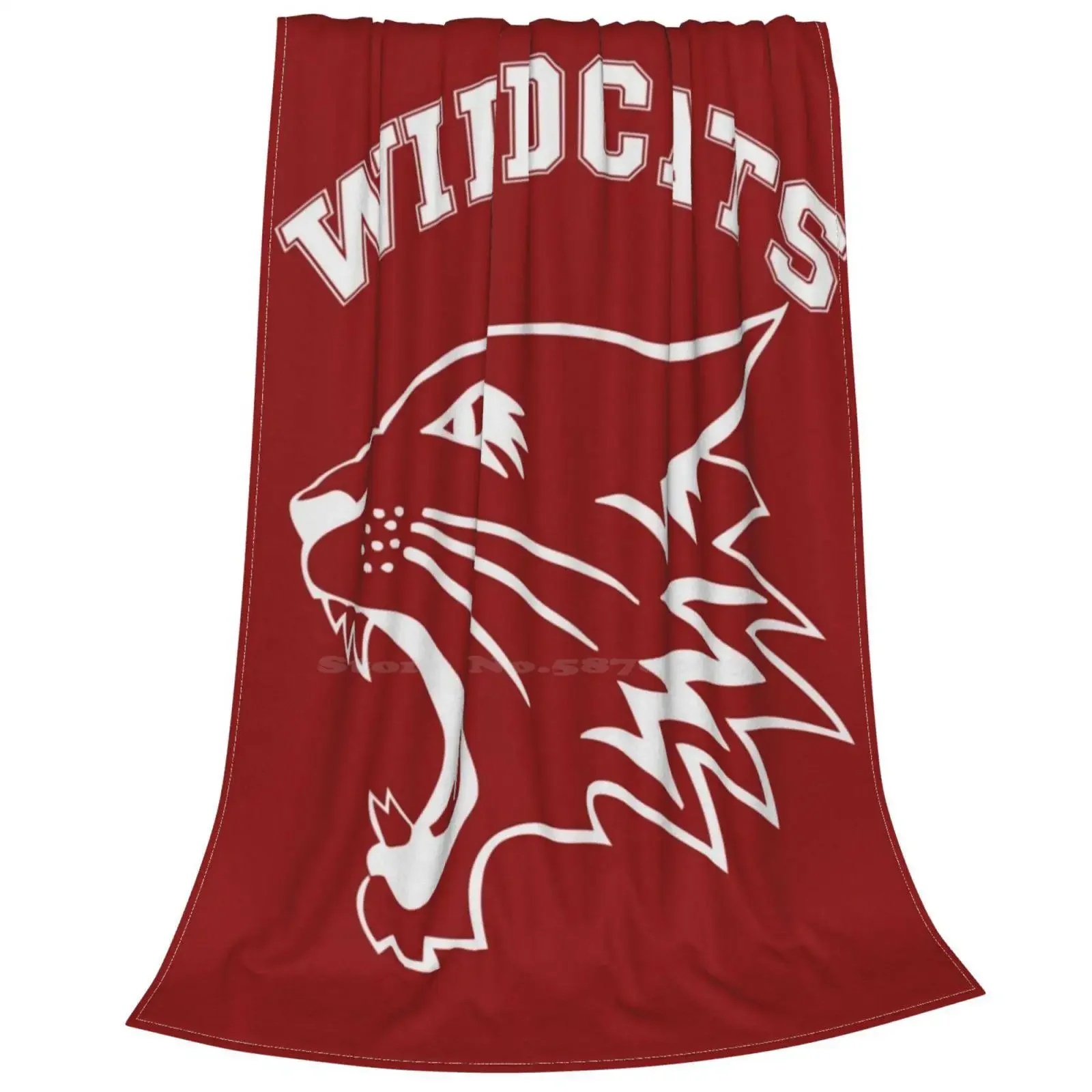 Wildcats Team Super Warm Soft Blankets Throw On Sofa / Bed / Travel High School Musical Hsm Troy Bolton East High School East Hi