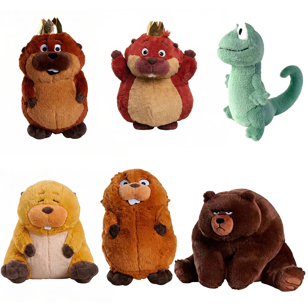 Hoppers Plush Doll New Anime Peripherals Beaver Transformation Stuffed Toy Soft Collectible Plushie For Kids Birthday Gift
