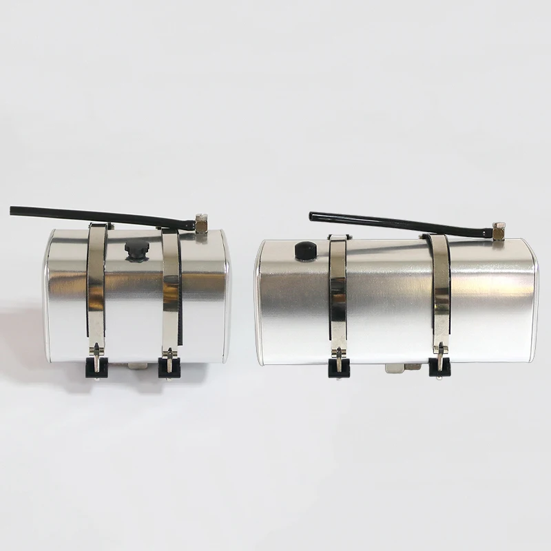 خزان الوقود اسطوانة النفط 80 مللي متر 120 مللي متر JDM-28 محاكاة سبائك الألومنيوم ل 1/14 تاميا مركبة يتم التحكم بها عن بُعد جرار مقطورة لتقوم بها بنفسك اللعب نموذج أجزاء #6