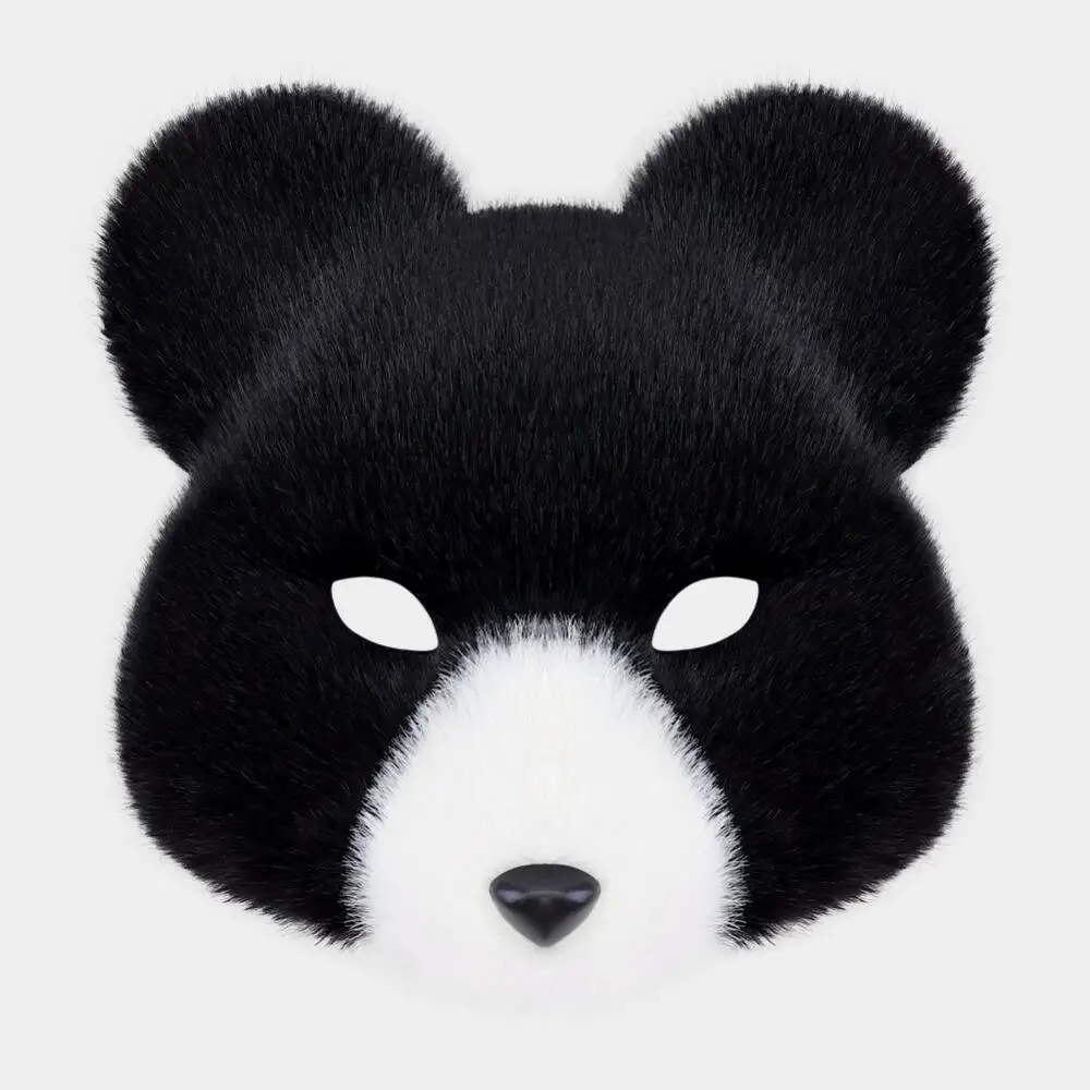 

Унисекс карнавальная маска животного моделирование коричневый черный медведь маска костюм косплей плюшевая маска анфас головной убор Хэллоуин Cos реквизит