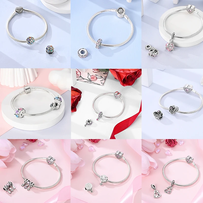 3-teiliges Charm-Perlen-Set, bunte Emaille-Tier-, Blumen- und Herz-Anhängerperlen für DIY-Armband, Halskette, Schmuckherstellung, Geschenk für Frauen und Mädchen – Detail 7