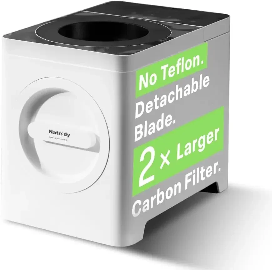 

Электрический кухонный компостер | Компостер для пищевых отходов для кухонной столешницы | Без запаха, бесшумность 40 дБ, первая в отрасли с функцией отсоединения