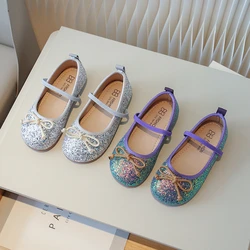 Glitter Little Mermaid Princess Shoes for Girls scarpe eleganti da sera Girl Bling Birthday Wedding Party Shoes Kids