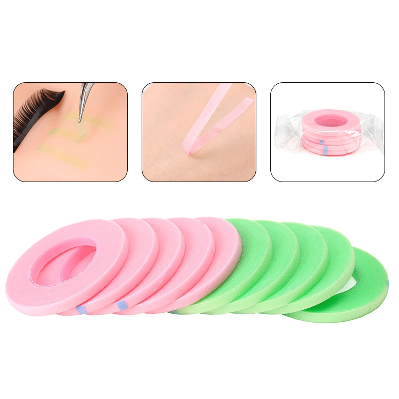 10 rotoli 4MM Micropore Lash Tape prodotti per il trucco forniture per l'estensione delle ciglia accessori per ciglia nastro microporoso per ciglia