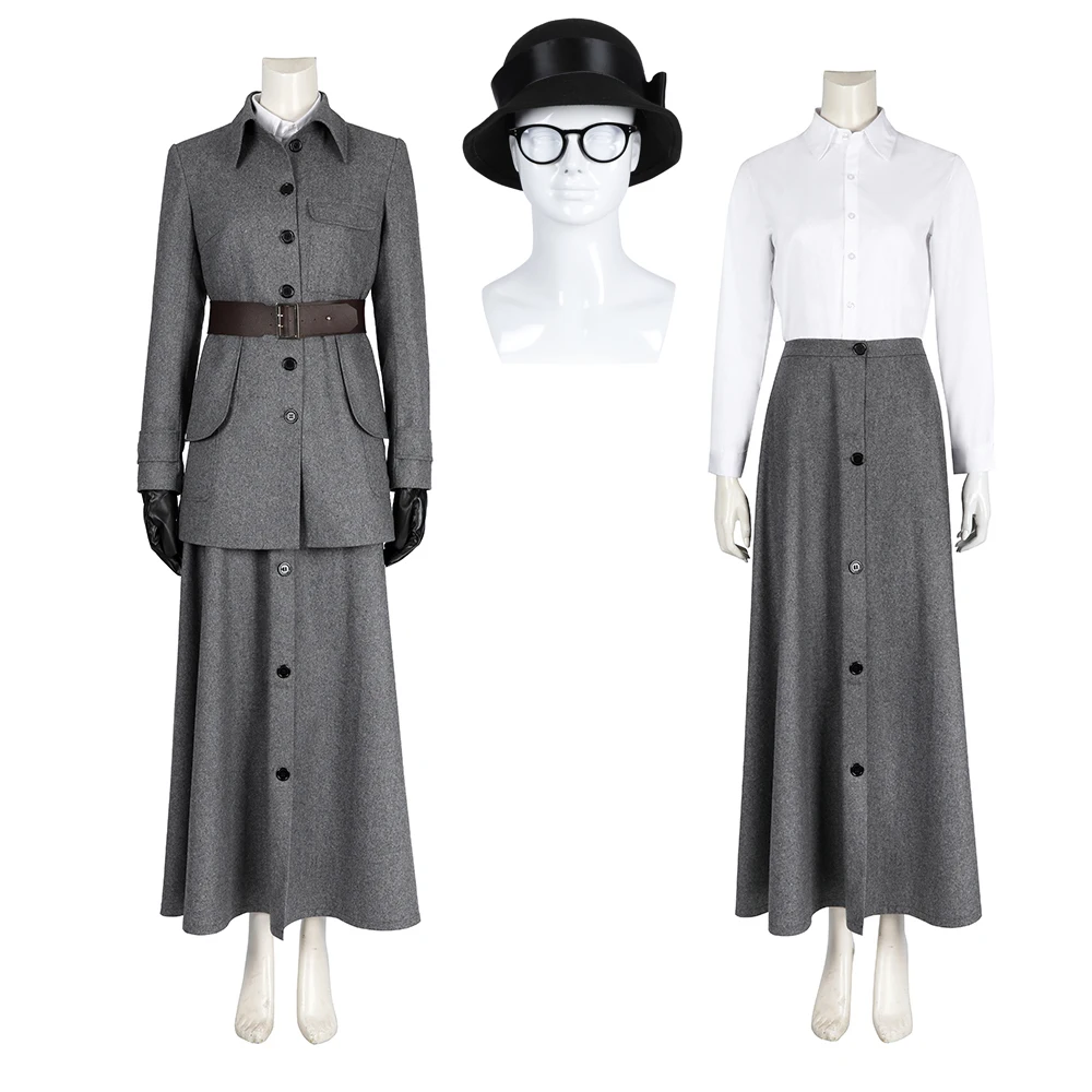 

Movie Cosplay Costume For Women Vintage Elegant Uniform Jacket Skirts Hat Full Set Halloween Carnival Business Party Ball Gown