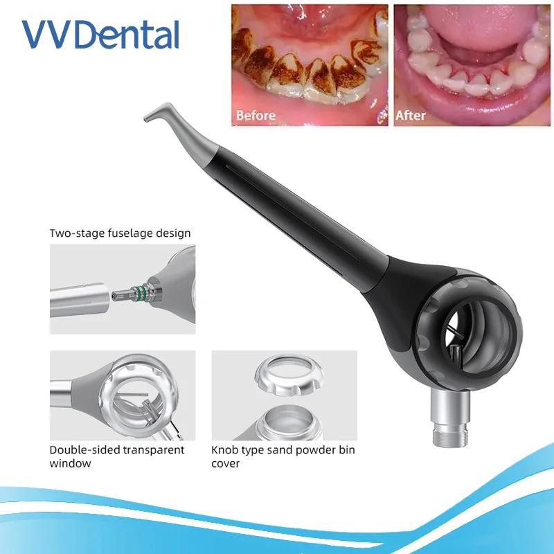 VVDental New Dental Air Polish Jet Airflow Tooth Polishing Machine Sandblasting Machine Sandblasting Gun Air Prevention Device