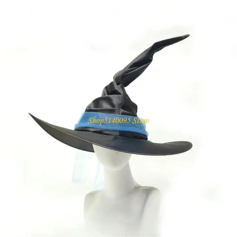 Chapéu bruxa larga dxae largo Capas bruxas bruxa Bruxas Bruxas Bruxas Bruxas Chapéu Halloween Cosplay Fantas