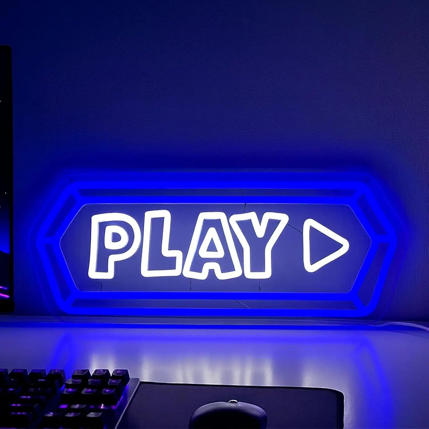

Gaming Neon Sign USB Dimmable Neon Lights for Game Room Boys Bedroom Dorm Streamer Background Playroom Decoration Night Light
