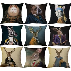 Nordic Fashion Animal Cartoon Printing Cushion Cover Sofa Decoration Pillowcase Bedroom pillow cases throw pillow covers40x40cm
