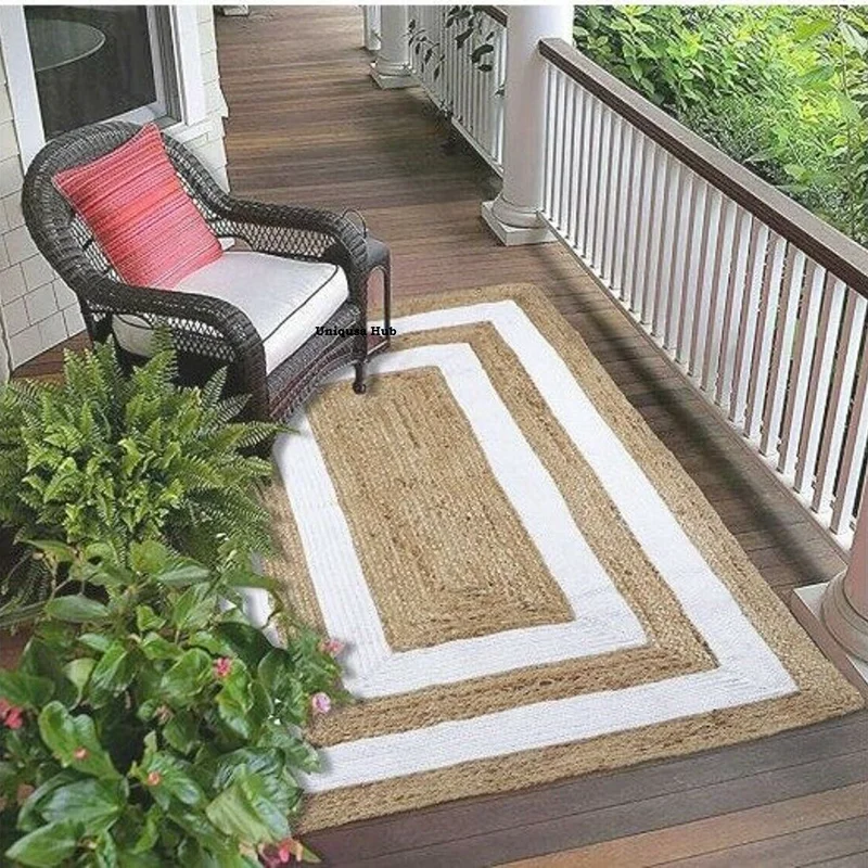 

Carpet 100% Jute Natural Woven Household Balconies Can Use Reversible Handmade Rustic Appearance