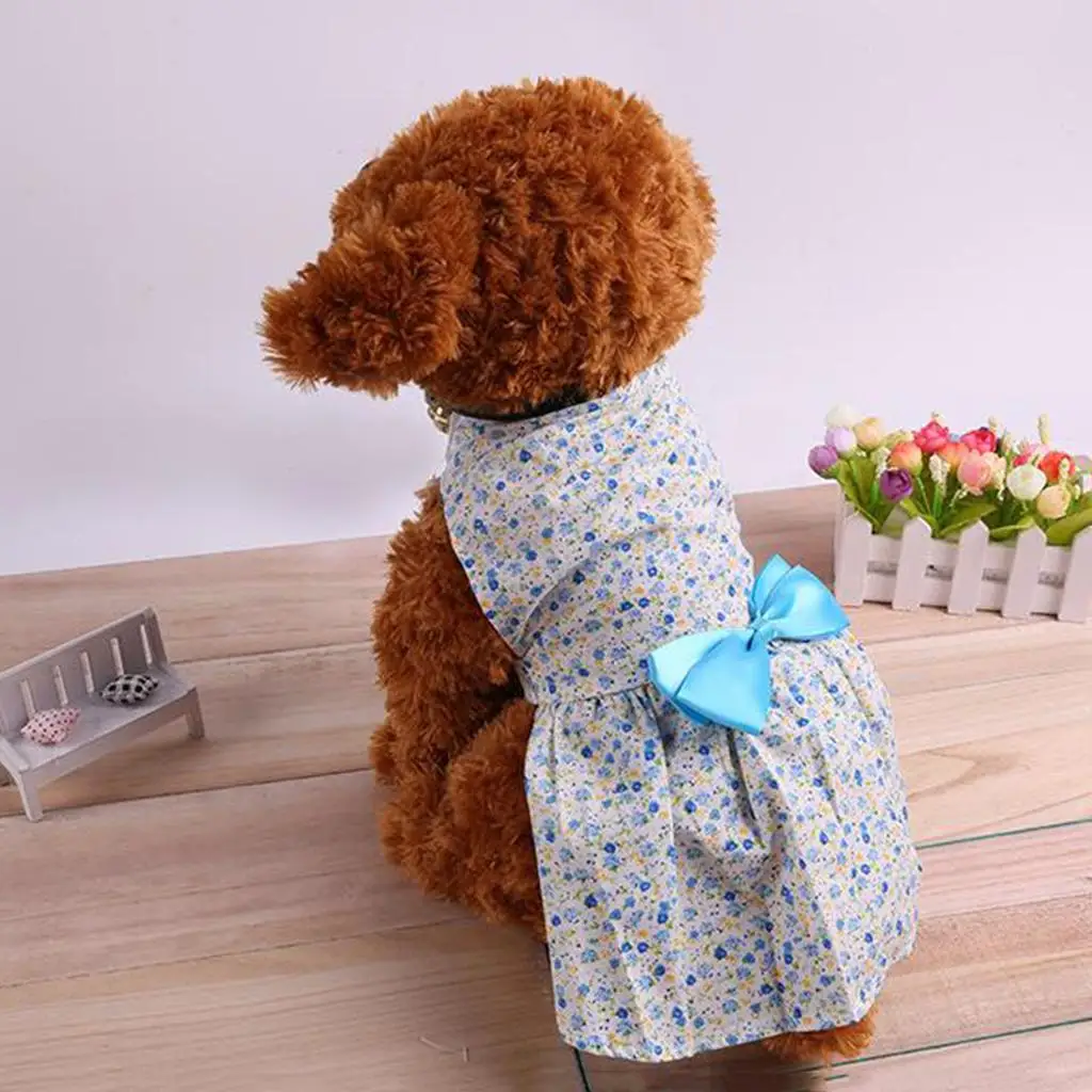 Pet Dress Small Dog Cat Skirt Floral Clothes Summer Party Fashion Outfit