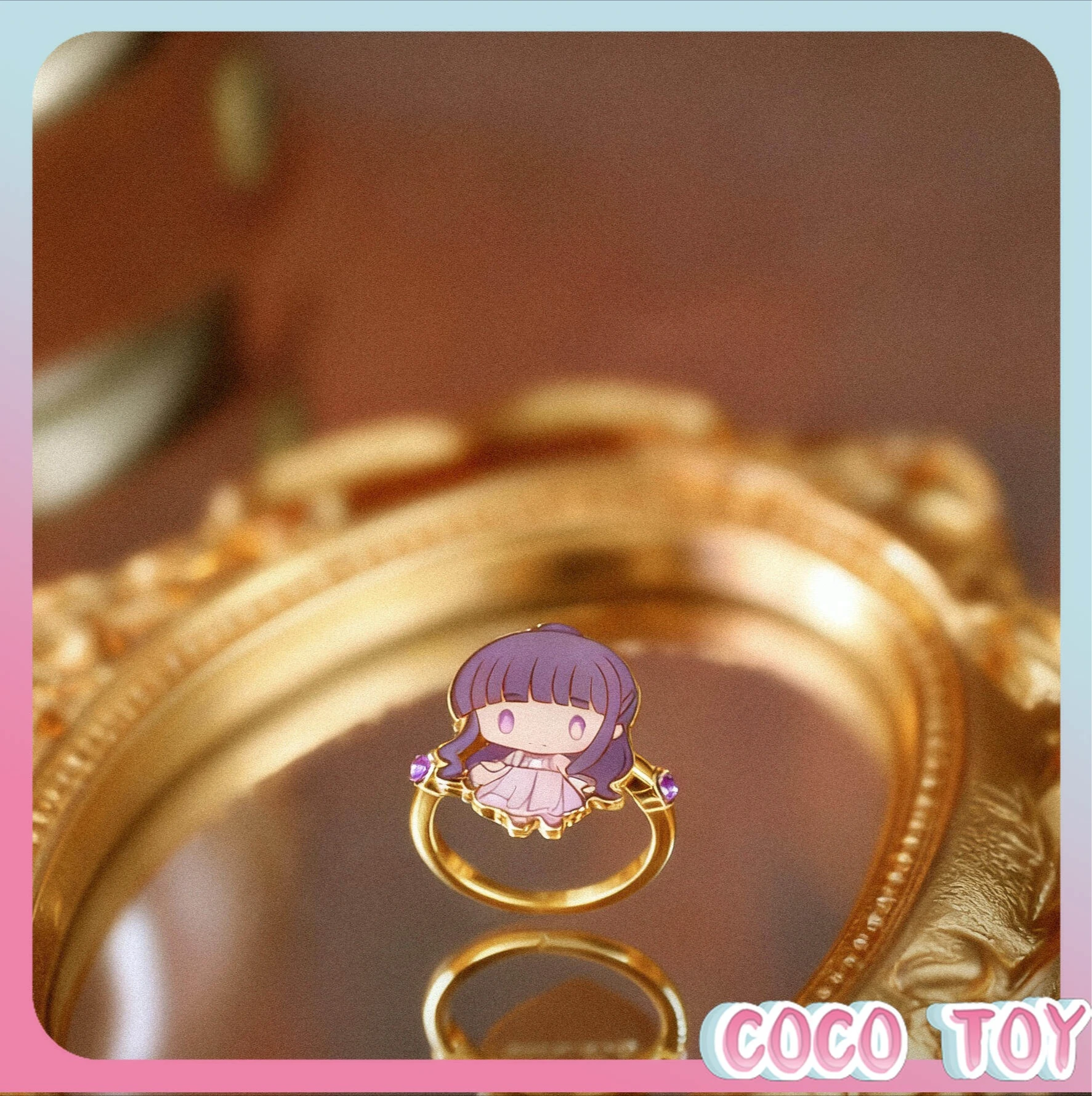 

In Stock Authentic TOPTOY Cardcaptor Sakura Clear Card Arc Ring Blind Box Anime Collectible Gift for Girls Birthday Present