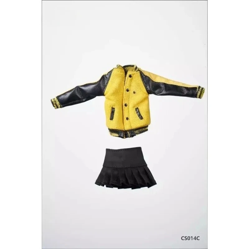 

HASUKI CS014 Модель женской формы солдата в масштабе 1/12: бейсбольная куртка, юбка, одежда для 6-дюймовых фигурок и кукол, декор