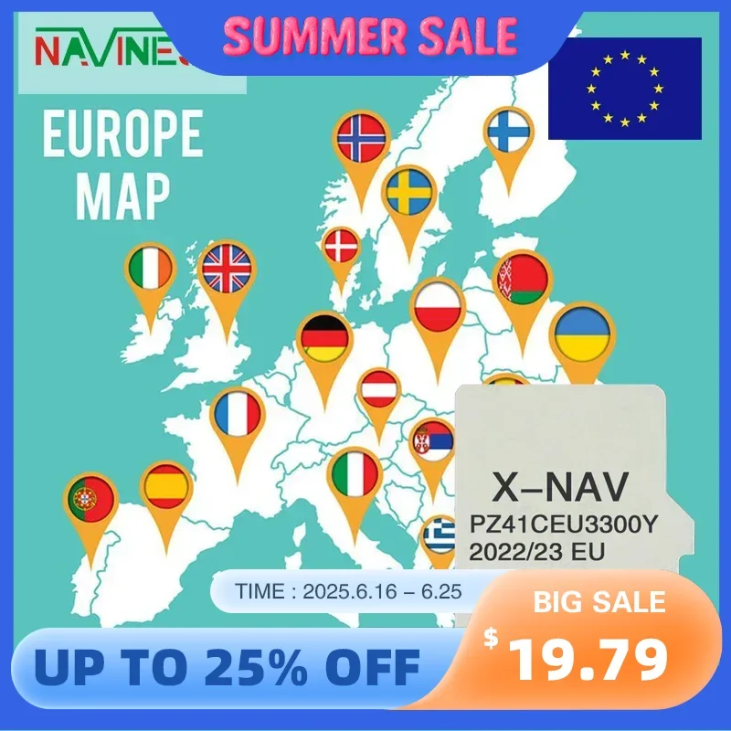 

Latest Update EU RU UK Car Accessories Plug and Play Car GPS Maps for Toyota AYGO 2023 Navigation TF Card X-NAV