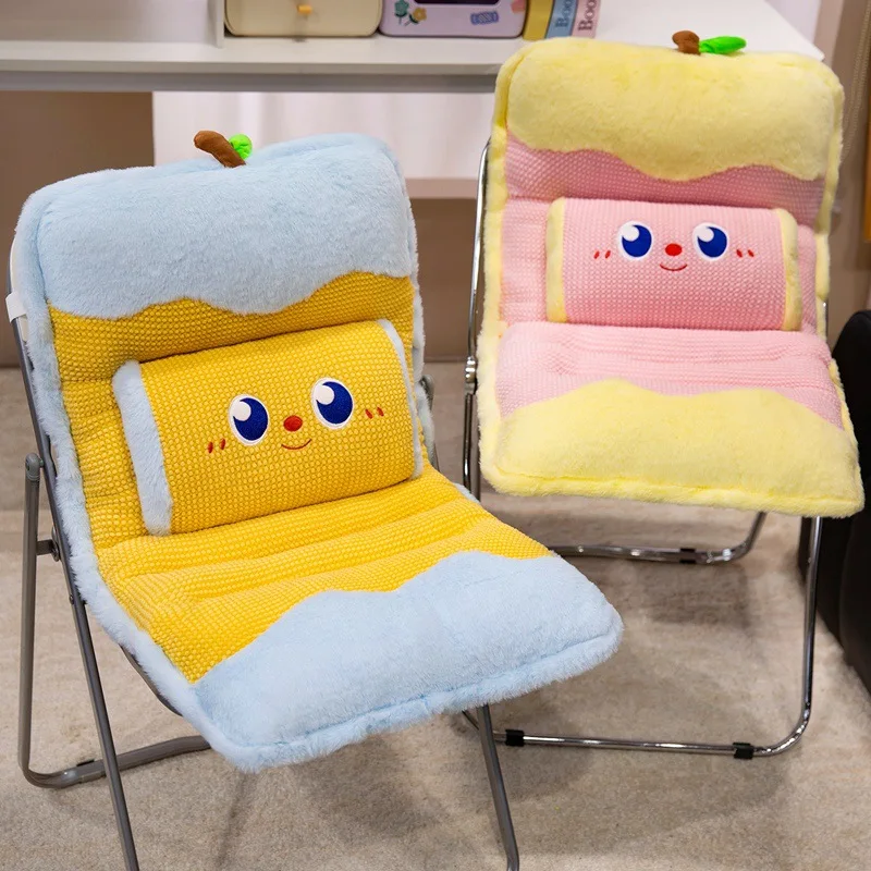 Cartoon Soft Cushion Chair Floor Cushion Bay Window Chair Integrated Cushion with Straps Suitable for Home Office Use