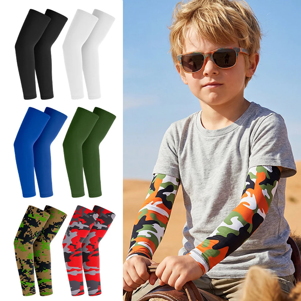 AliExpress NONE GTUBIKE Sports Cooling Arm Sleeves Children's Basketball Cycling Arm Covers Outdoor Sports Mosquito and UV Protection Sleeves