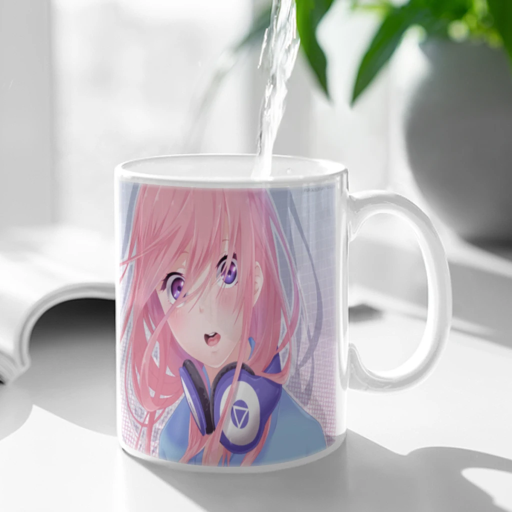 The Quintessential Quintuplets Free shipping Ceramic Mugs Coffee Cups Milk Tea Cup ins Oatmeal Breakfast Mug Drinkware Kitchen